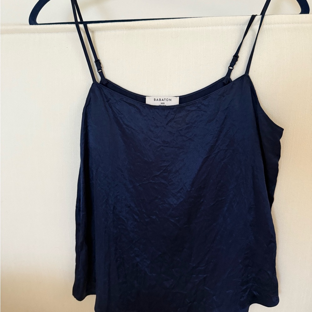 Babaton Midnight Blue satin Camisole
